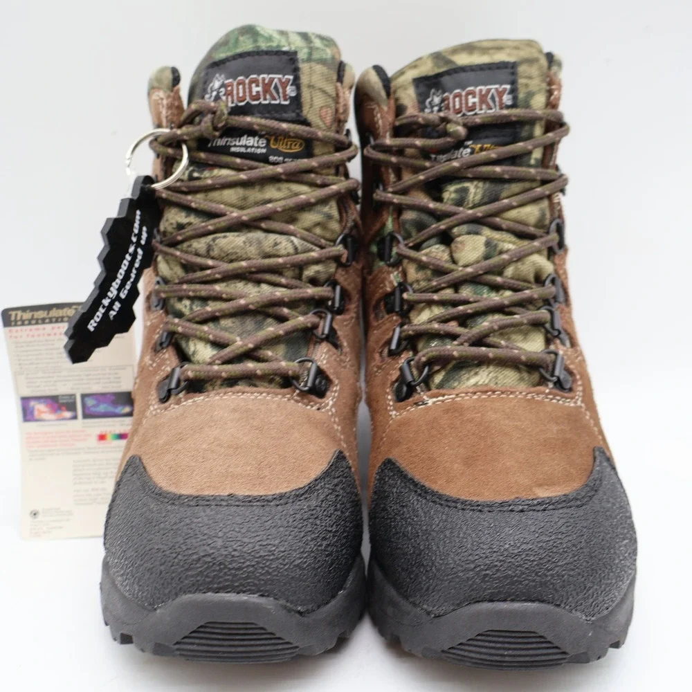 Rocky Kids 1.5M Outdoor Hunting Boots Brown Camo 800g Thinsulate FQ0003710